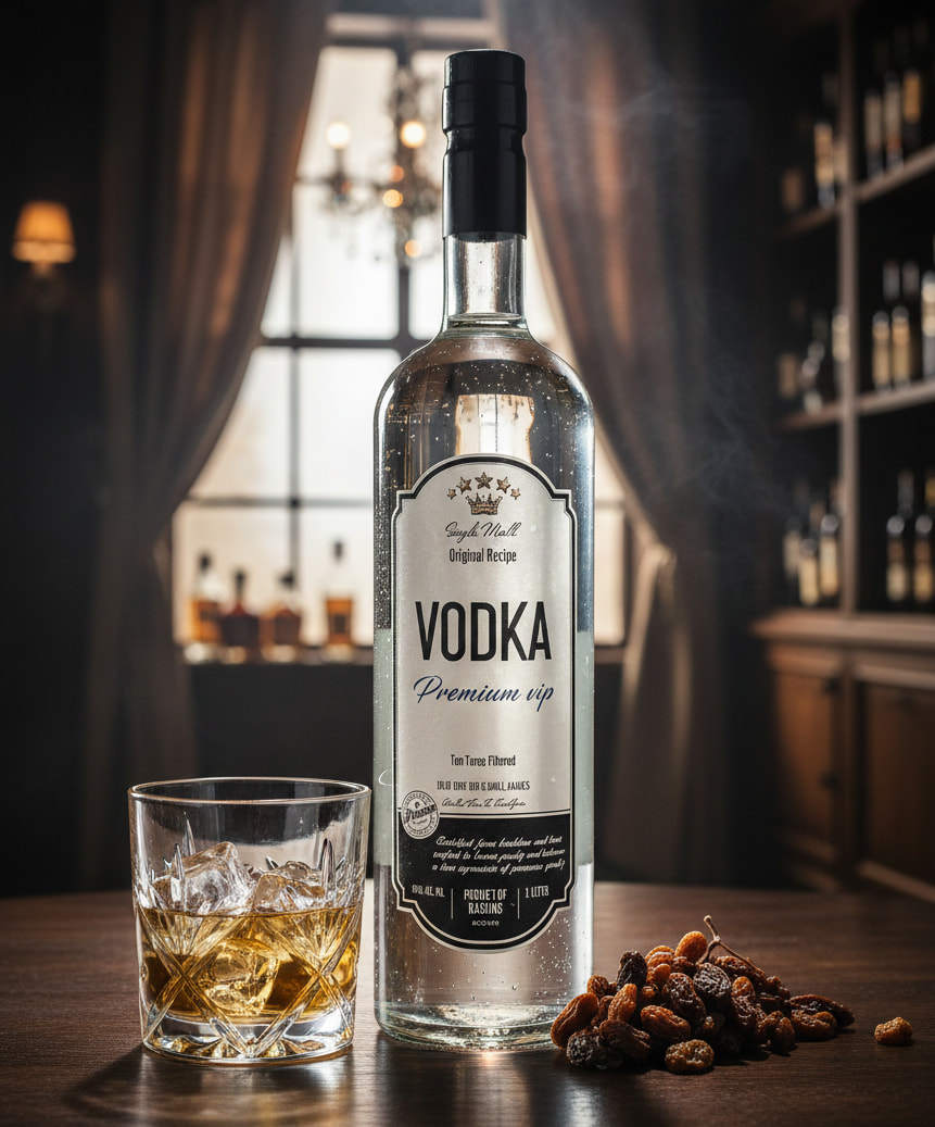 Vodka made from natural Kashmir raisins